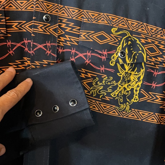 Wrangler Men’s Vintage Western Shirt - Picture 3 of 4